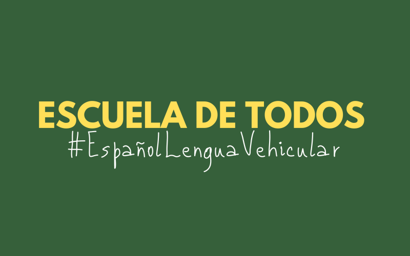 Escuela de Todos hastag español lengua vehicular
